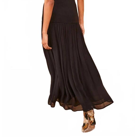 NEW ULLA JOHNSON miya skirt in noir